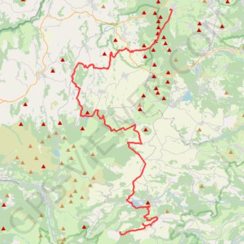 Grande Traversée du Massif Central : Laschamps - Courbanges GPS track, route, trail