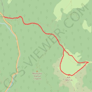 Ascension de l'Adi GPS track, route, trail