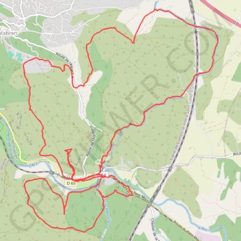 Roquefavour GPS track, route, trail