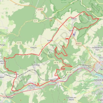 VTT Ouche et Suzon GPS track, route, trail