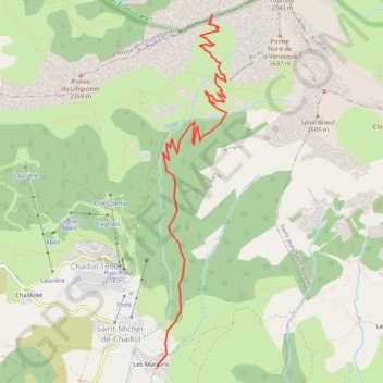 De Chaillol au Col de la Pisse GPS track, route, trail