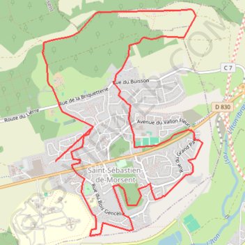 Circuit de Saint Sébastien GPS track, route, trail