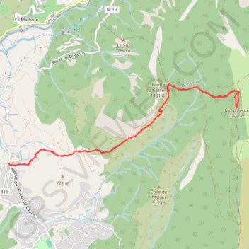 Levens, Mont Férion GPS track, route, trail