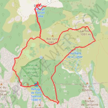 Douch - Caroux et le Four à Pain GPS track, route, trail