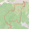 Le Vallon des Bonnes Herbes (Ollioules) GPS track, route, trail