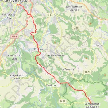 01_LePuy_Monastier GPS track, route, trail