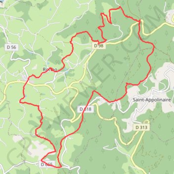 Ronno 20 Km GPS track, route, trail