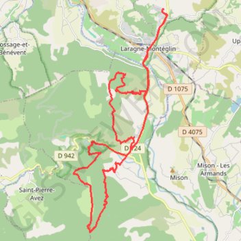 Chabre et Saint-Cyr GPS track, route, trail