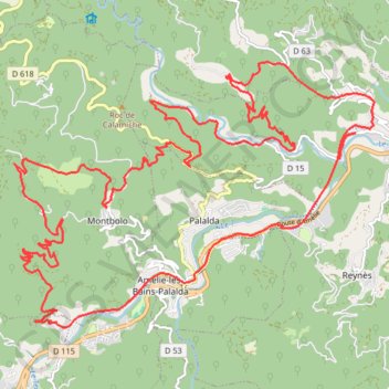 Single facile du Vallespir - 17514 - UtagawaVTT.com GPS track, route, trail