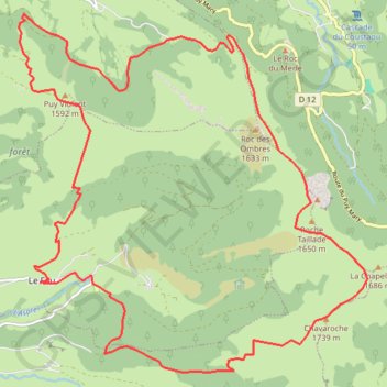 Puy Violent GPS track, route, trail