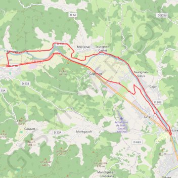 Circuit de la Plaine GPS track, route, trail