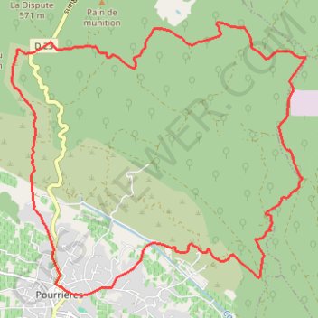 Pourrières - Sainte-Victoire GPS track, route, trail