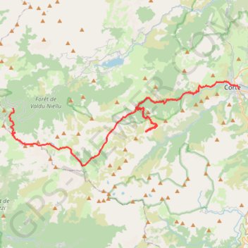 Lac de Nino et Vallée du Tavignano GPS track, route, trail