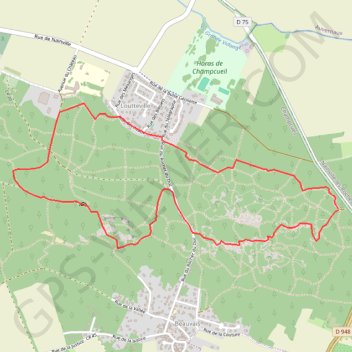 LOUTTEVILLE - BEAUVAIS GPS track, route, trail