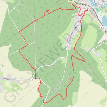 Balade dans le Massif du Triage - Forêt d'Eu GPS track, route, trail