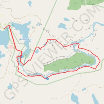 Circuit du petit ours (Pieni Karhunkierros) GPS track, route, trail