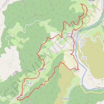 Villeneuve d'Allier GPS track, route, trail