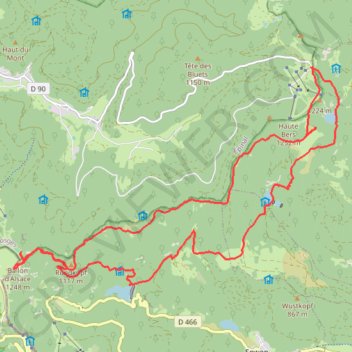 Lac d'Alfeld lac des Perches 23km GPS track, route, trail