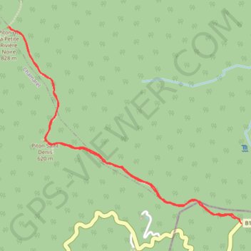 Randonnée du Piton Rivière Noire à Maurice GPS track, route, trail