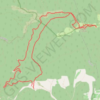 Le Mourre Nègre GPS track, route, trail