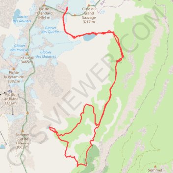 Col des Quirlies (Grandes Rousses) GPS track, route, trail