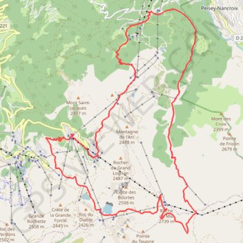 La 6000D 2016 - La 6D Lacs GPS track, route, trail