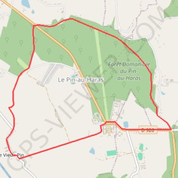 A-pied-haras-national-du-pin-24 GPS track, route, trail