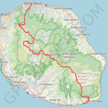 La Diagonale des Fous - Le Grand Raid GPS track, route, trail