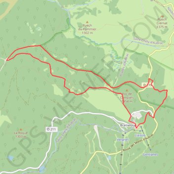 La Forêt d'Aubrac GPS track, route, trail