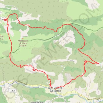 Montagne de Mare GPS track, route, trail