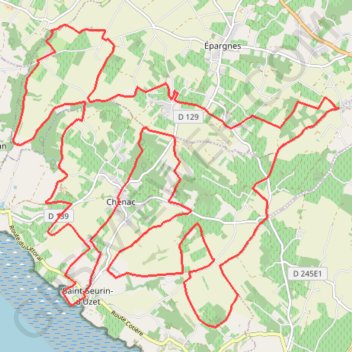 Circuit N° 6 : Chenac-Saint-Seurin-d'Uzet - 12792 - UtagawaVTT.com GPS track, route, trail