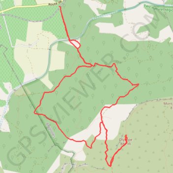 Mont Aurélien GPS track, route, trail