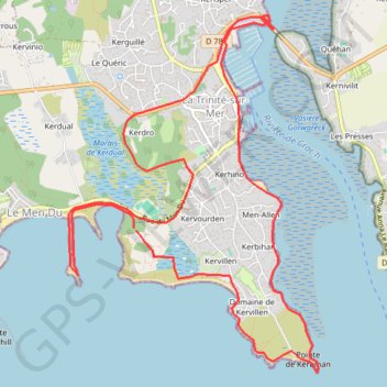 Quiberon trinite GPS track, route, trail