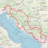 Trace Les Balkans GPS track, route, trail