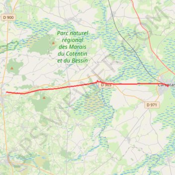 Carentan-les-Marais / La Haye GPS track, route, trail