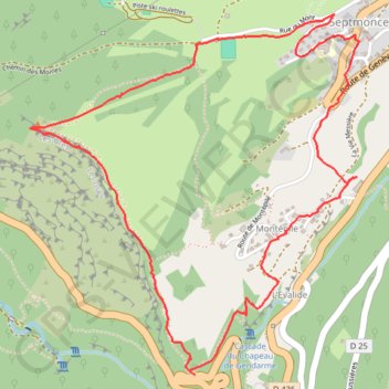 Septmoncel - Sur les Grès GPS track, route, trail