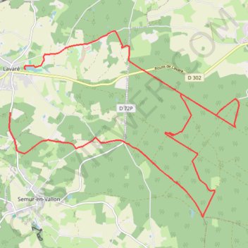Forêt de Vibraye - Lavaré GPS track, route, trail