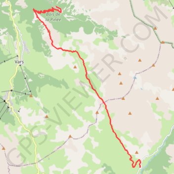 Vallon Laugier en Ubaye GPS track, route, trail