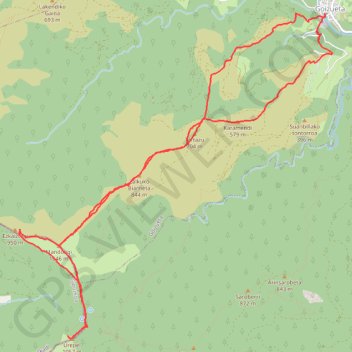 Mandoegi y Urepel desde Goizueta GPS track, route, trail