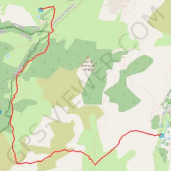 Chaumailloux - Pré Peyret GPS track, route, trail