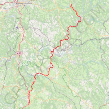 De Forgès à La Bastide-Murat GPS track, route, trail