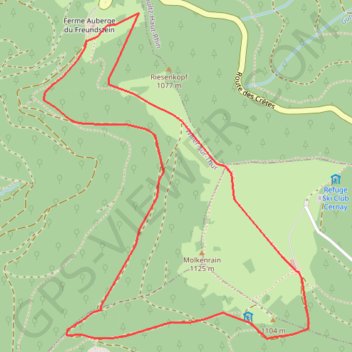 Molkenrain - Freundstein GPS track, route, trail