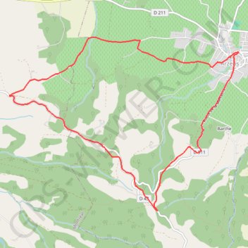 Les Crêtes - Arzens GPS track, route, trail