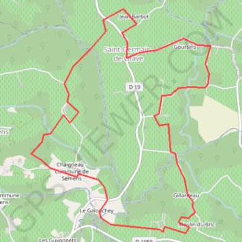 Balade autour du Château Malromé GPS track, route, trail