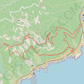Esterel GPS track, route, trail