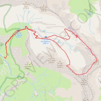 Pic de la Géla par le cirque de Troumouse GPS track, route, trail