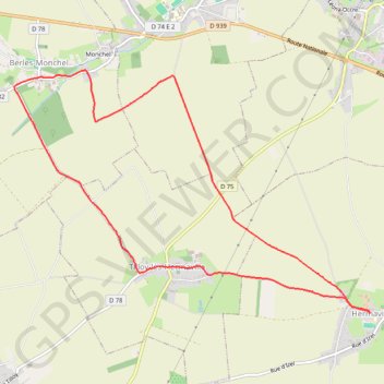 Hermaville - Berles-Monchel - Tilloy-les-Hermavile GPS track, route, trail