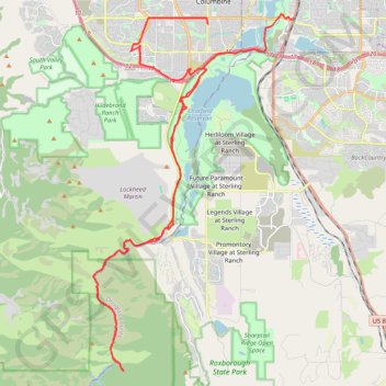 Waterton Canyon GPS track, route, trail