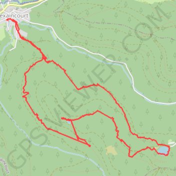 Vexaincourt - Lac de la Maix GPS track, route, trail