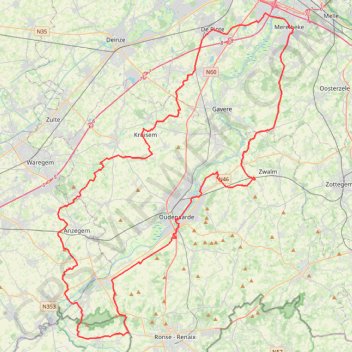100K GPS track, route, trail